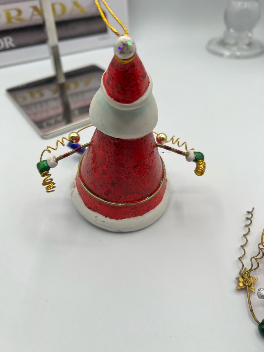 Department 59 Vintage Red Santa Hanging Ornament - Picture 8 of 11